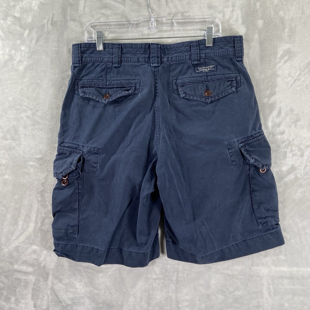 Polo Ralph Lauren Shorts men's 34 Cargo Midweight Utility Pockets Workwear Y2K - Picture 11 of 11